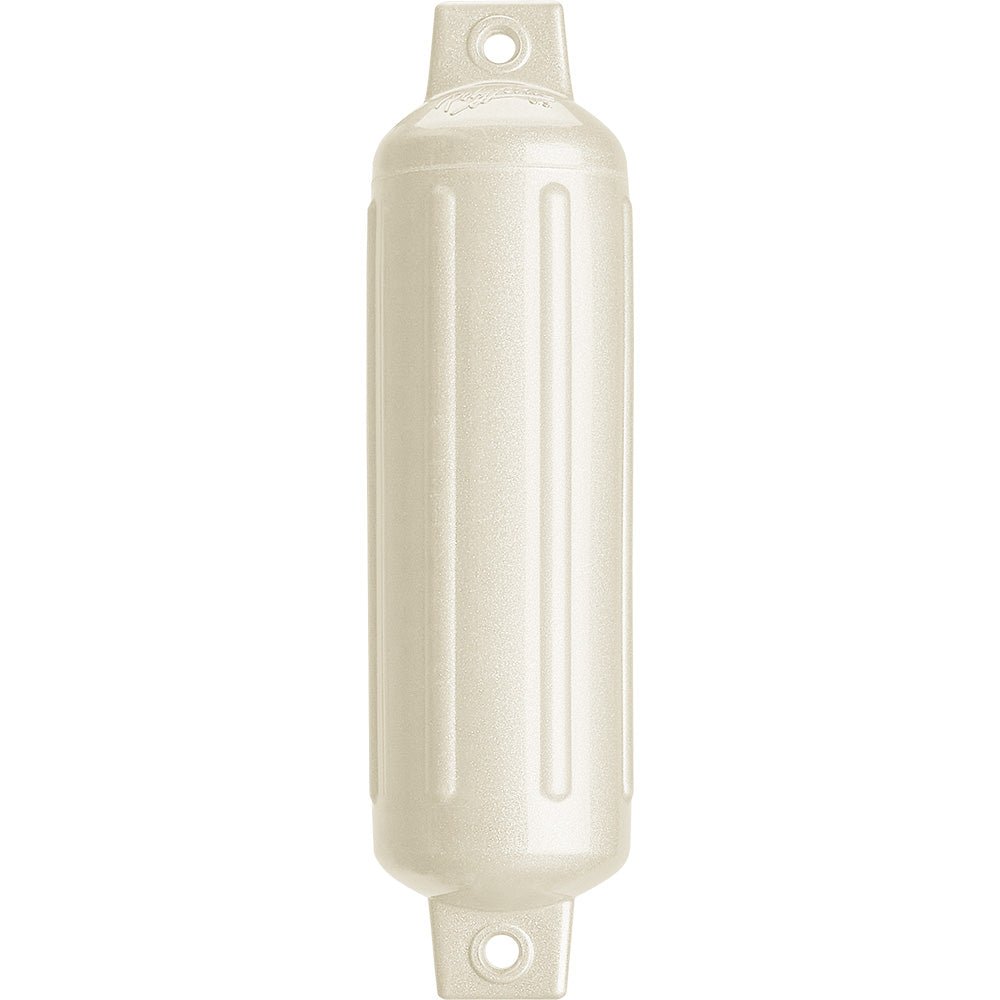 Polyform G - 2 Twin Eye Fender 4.5" x 15.5" - Metallic White - Get Tight Gear
