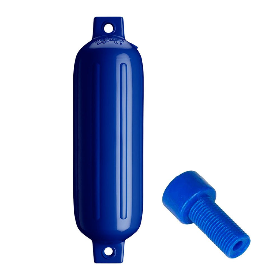 Polyform G - 3 Twin Eye Fender 5.5" x 19" - Cobalt Blue w/Adapter - Get Tight Gear