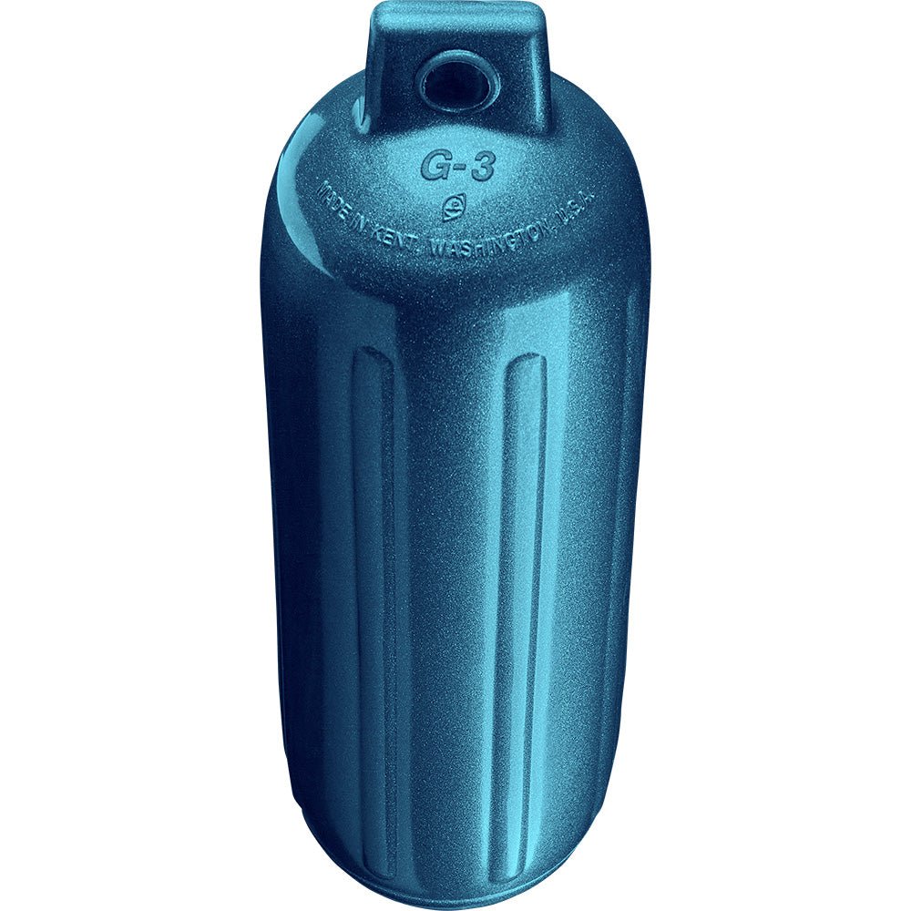 Polyform G - 3 Twin Eye Fender 5.5" x 19" - Metallic Blue - Get Tight Gear