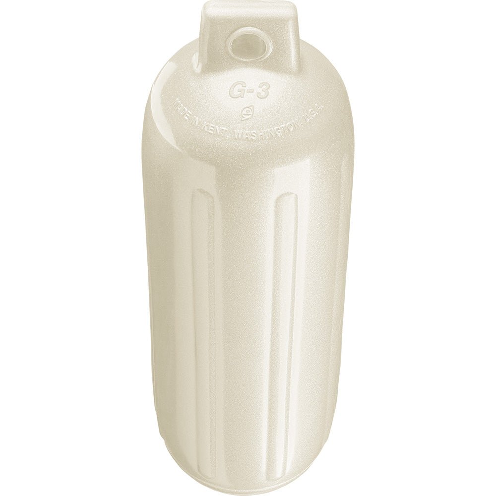 Polyform G - 3 Twin Eye Fender 5.5" x 19" - Metallic White - Get Tight Gear