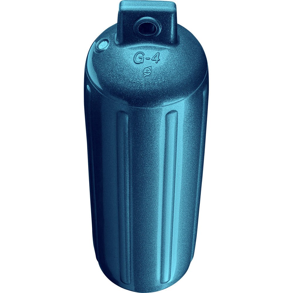 Polyform G - 4 Twin Eye Fender 6.5" x 22" - Metallic Blue - Get Tight Gear