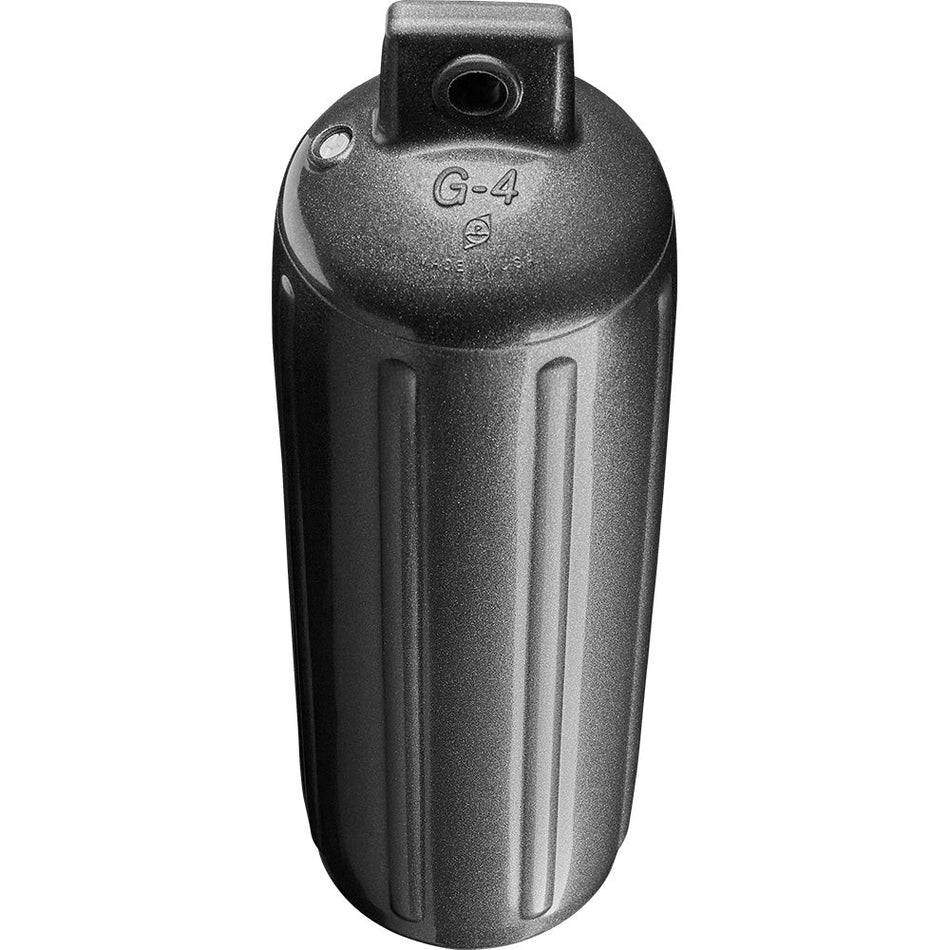 Polyform G - 4 Twin Eye Fender 6.5" x 22" - Metallic Graphite - Get Tight Gear