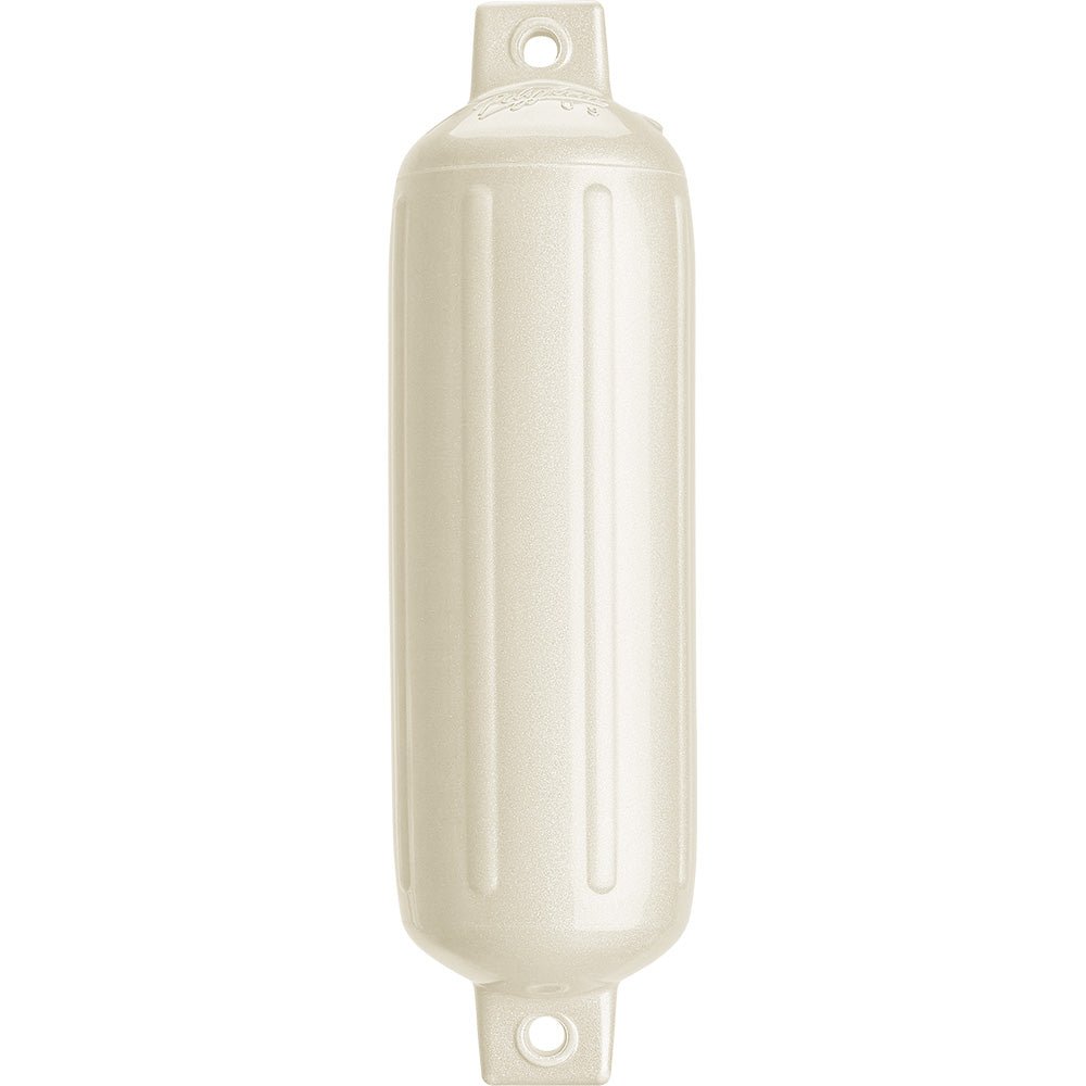 Polyform G - 4 Twin Eye Fender 6.5" x 22" - Metallic White - Get Tight Gear