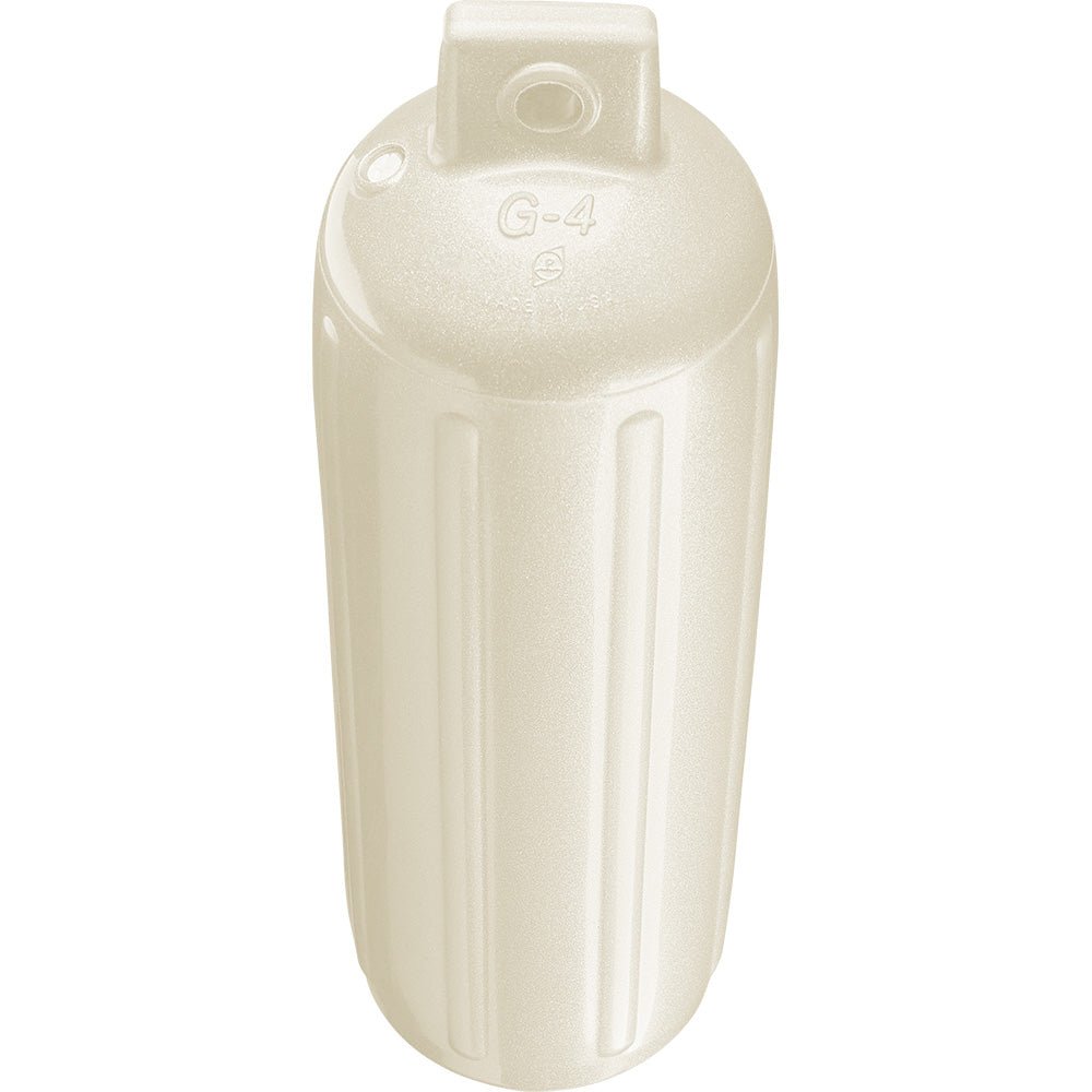 Polyform G - 4 Twin Eye Fender 6.5" x 22" - Metallic White - Get Tight Gear