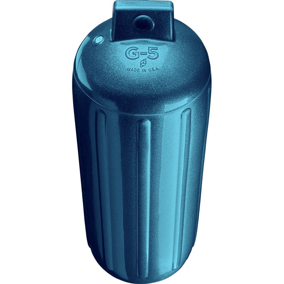 Polyform G - 5 Twin Eye Fender 8.8" x 26.8" - Metallic Blue - Get Tight Gear
