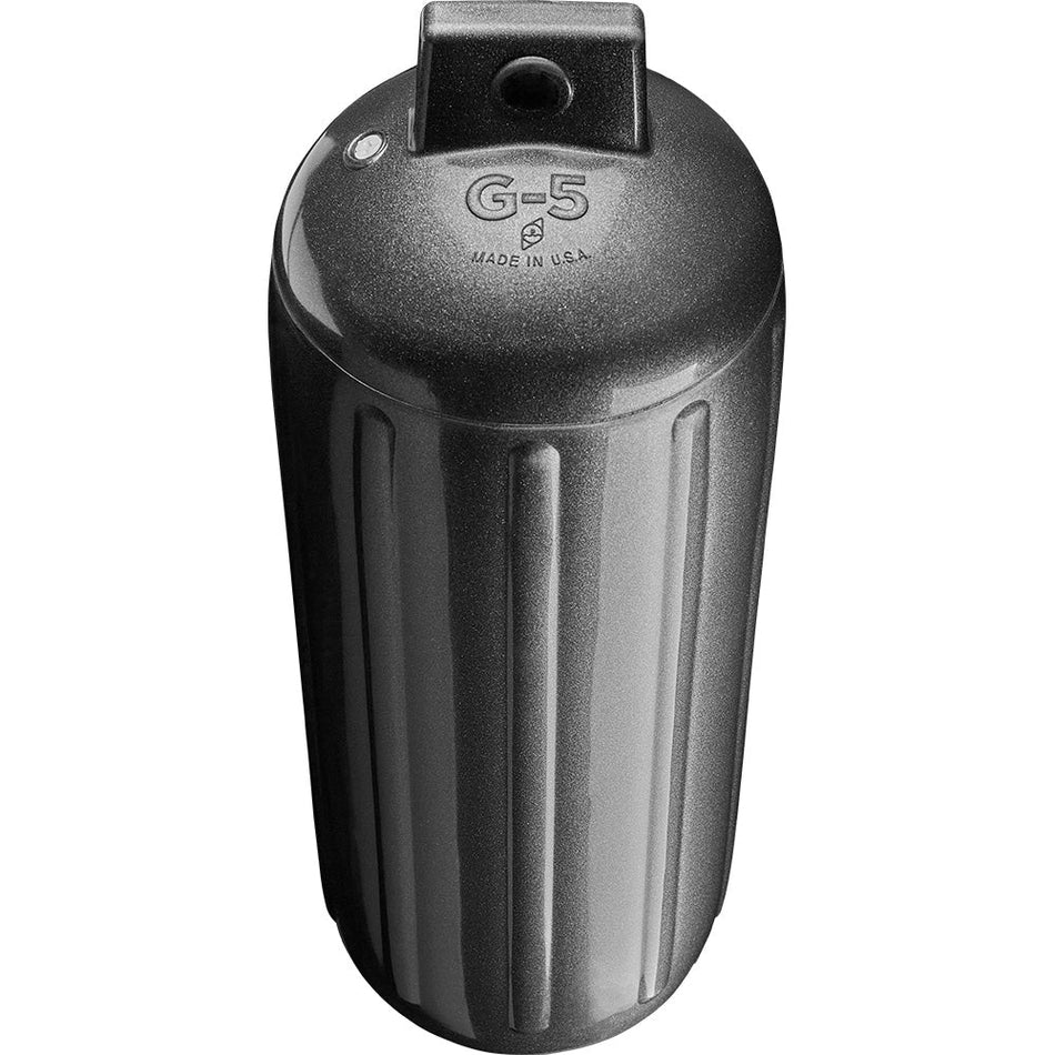 Polyform G - 5 Twin Eye Fender 8.8" x 26.8" - Metallic Graphite - Get Tight Gear