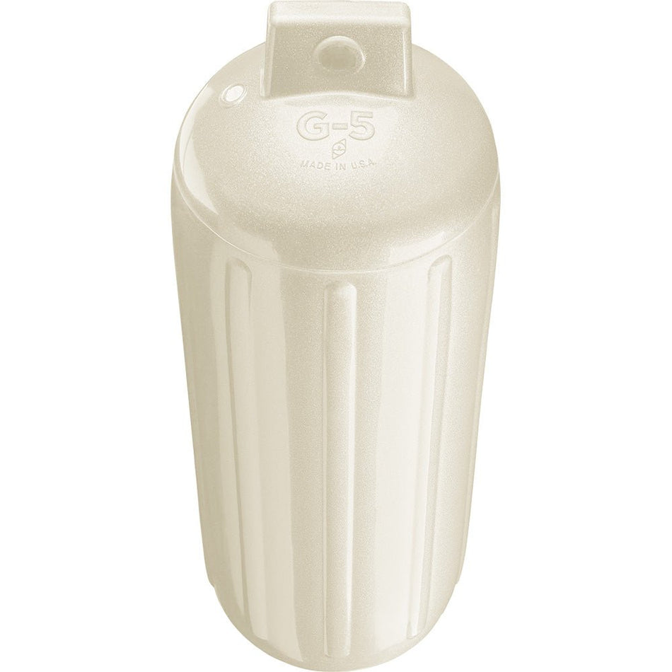 Polyform G - 5 Twin Eye Fender 8.8" x 26.8" - Metallic White - Get Tight Gear