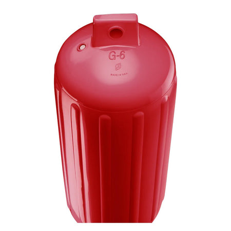 Polyform G - 6 Twin Eye Fender 11" x 30" - Classic Red - Get Tight Gear