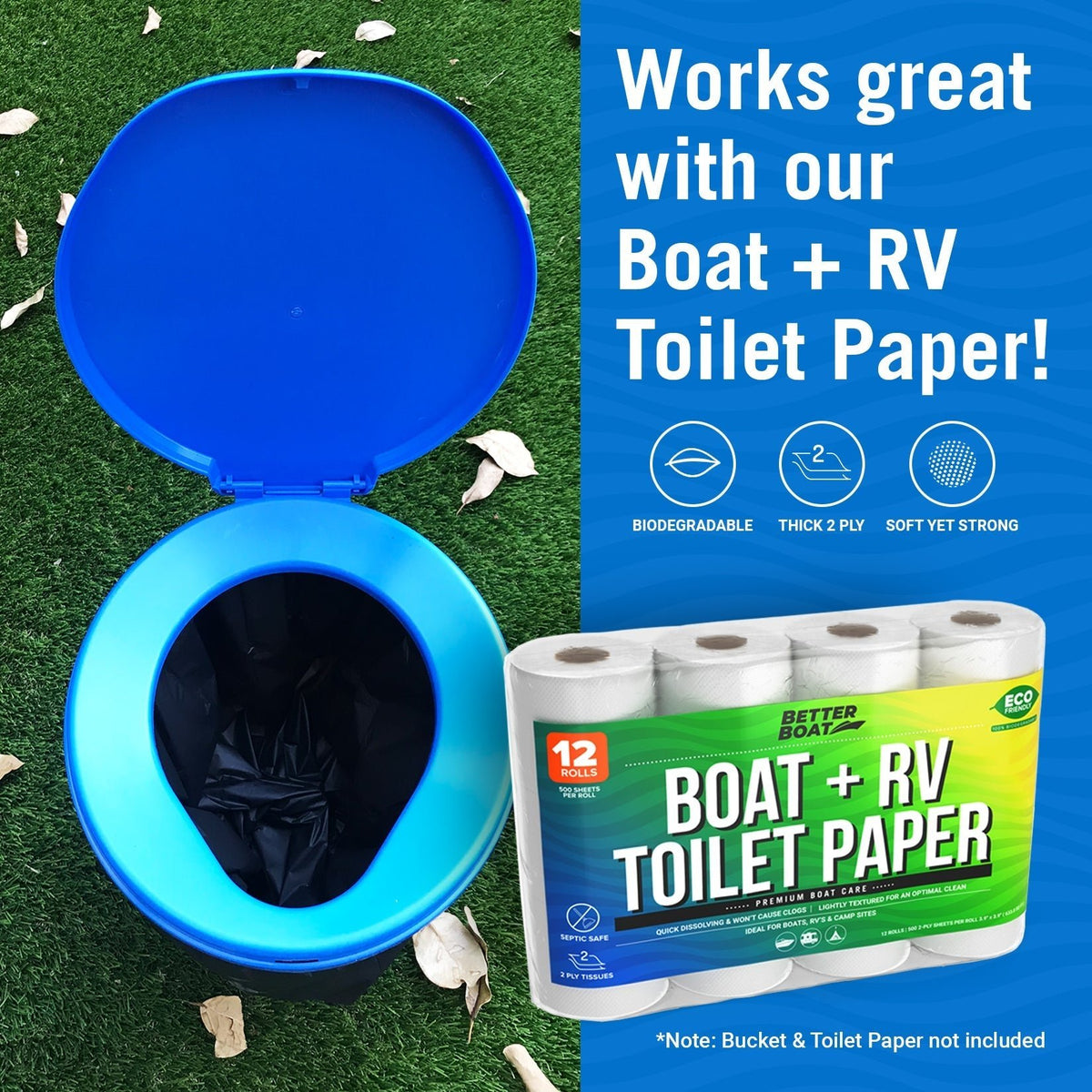 Portable Bucket Toilet Seat Set - Get Tight Gear