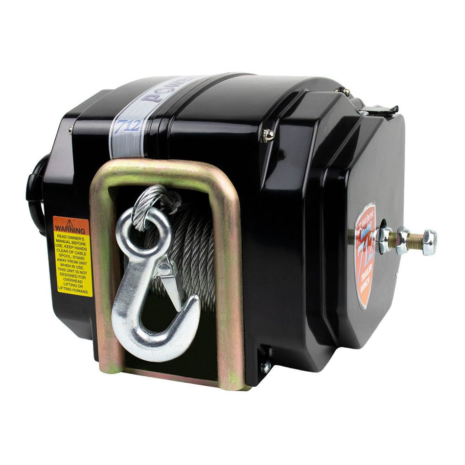 Powerwinch 712A Trailer Winch w/20' Strap - Get Tight Gear