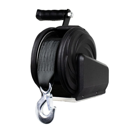 Powerwinch Select Series Winch 1,400lb, 6" Crank Arm - Carbon Black - Get Tight Gear