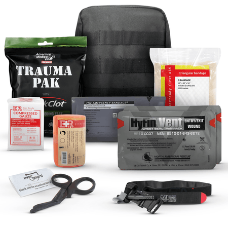 Premium IFAK Kit - Trauma Pak, CAT Tourniquet, Hyfin Chest Seal - Get Tight Gear