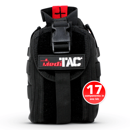 Premium Tactical IFAK Kit w Rip - Away Velcro, SOF Tourniquet & CELOX - Get Tight Gear