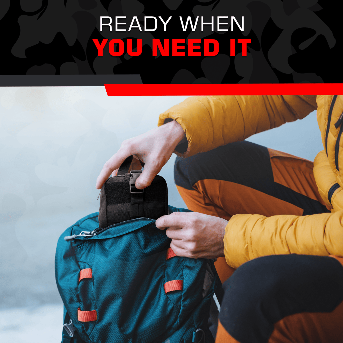 Premium Trauma IFAK Compact Kit with CAT Tourniquet & Chest Seals - Get Tight Gear