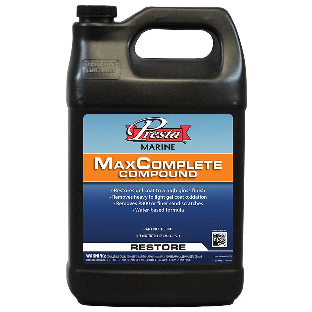 Presta MaxComplete Compound - 1 - Gallon - Get Tight Gear