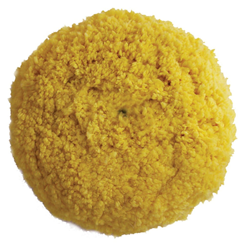 Presta Yellow Blended Wool Medium Cutting Pad - 9" Screw - On Pad - Get Tight Gear