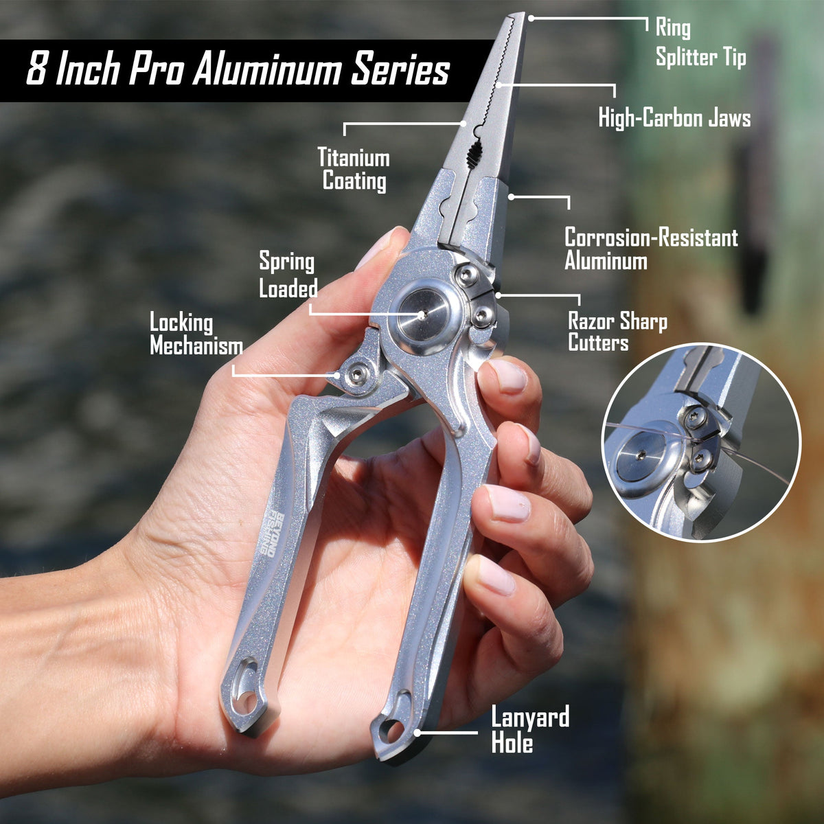 Pro Aluminum Series 8" Inch Pliers - Get Tight Gear