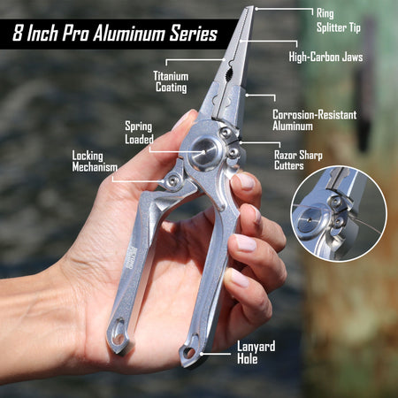 Pro Aluminum Series 8" Inch Pliers - Get Tight Gear