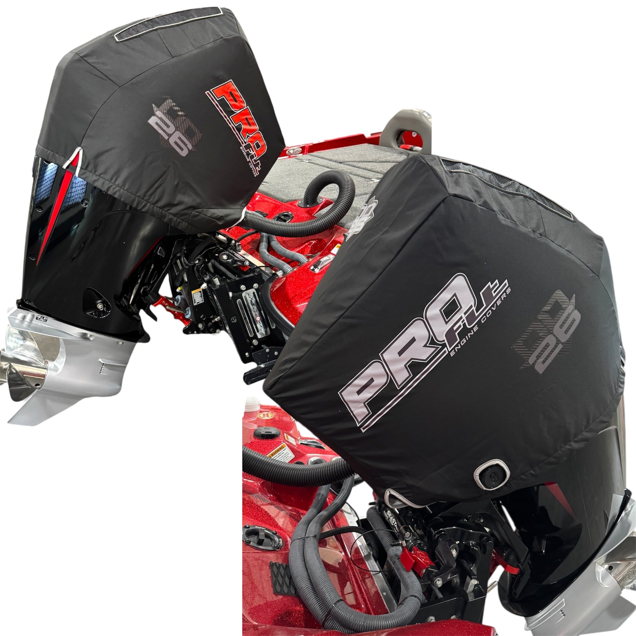 PRO Fit Engine Cover by DD26 Fishing fits the Mercury 4 - Stroke Pro XS 200 - 300, V8 Engines - Get Tight Gear