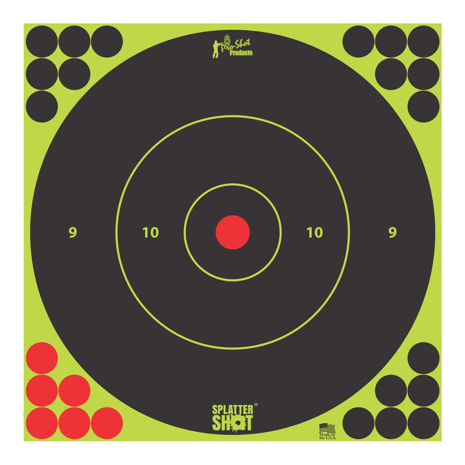 PRO - SHOT TARGET 12 GRN BULLSEYE 5PK - Get Tight Gear