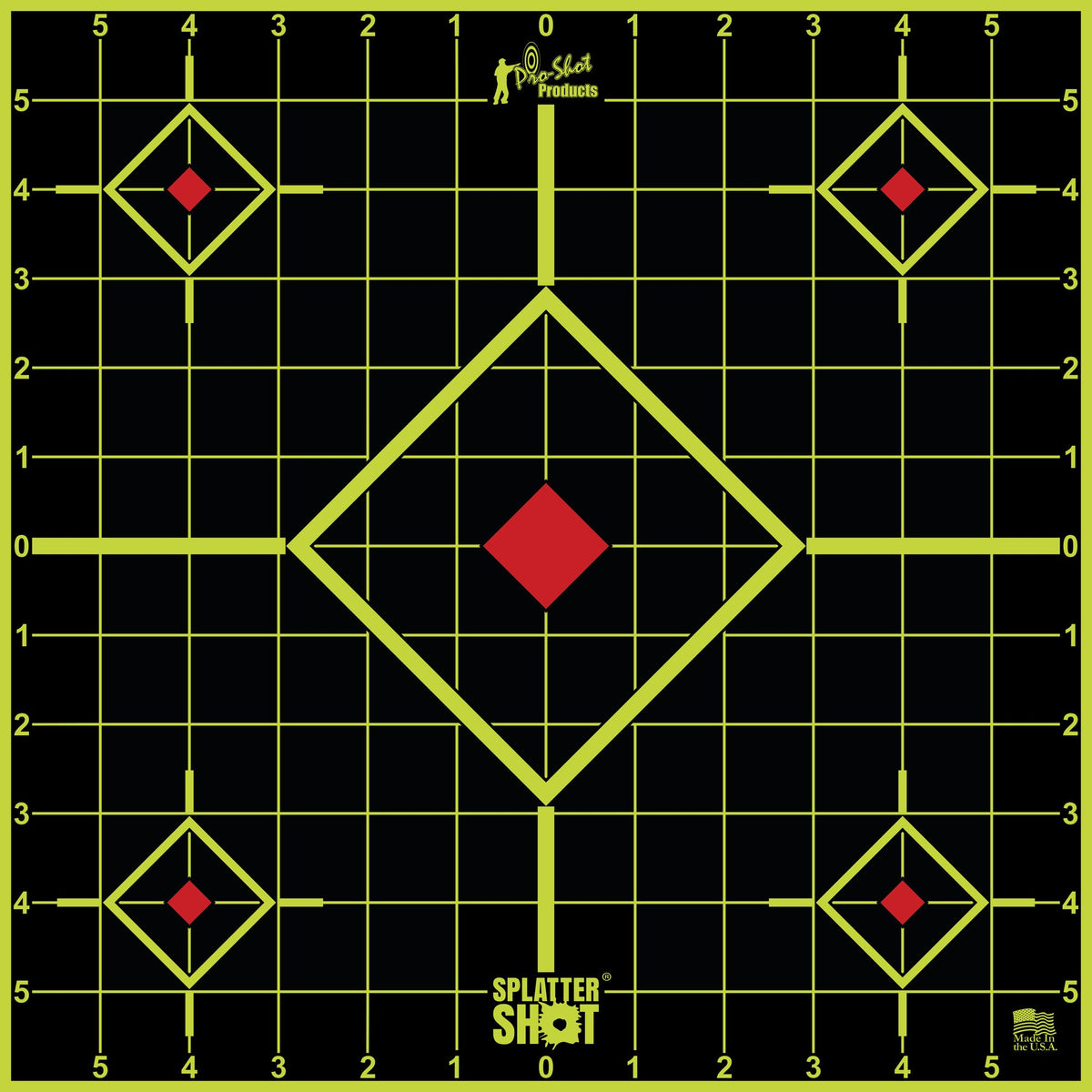 PRO - SHOT TARGET 12 GRN SIGHT - IN 5PK - Get Tight Gear