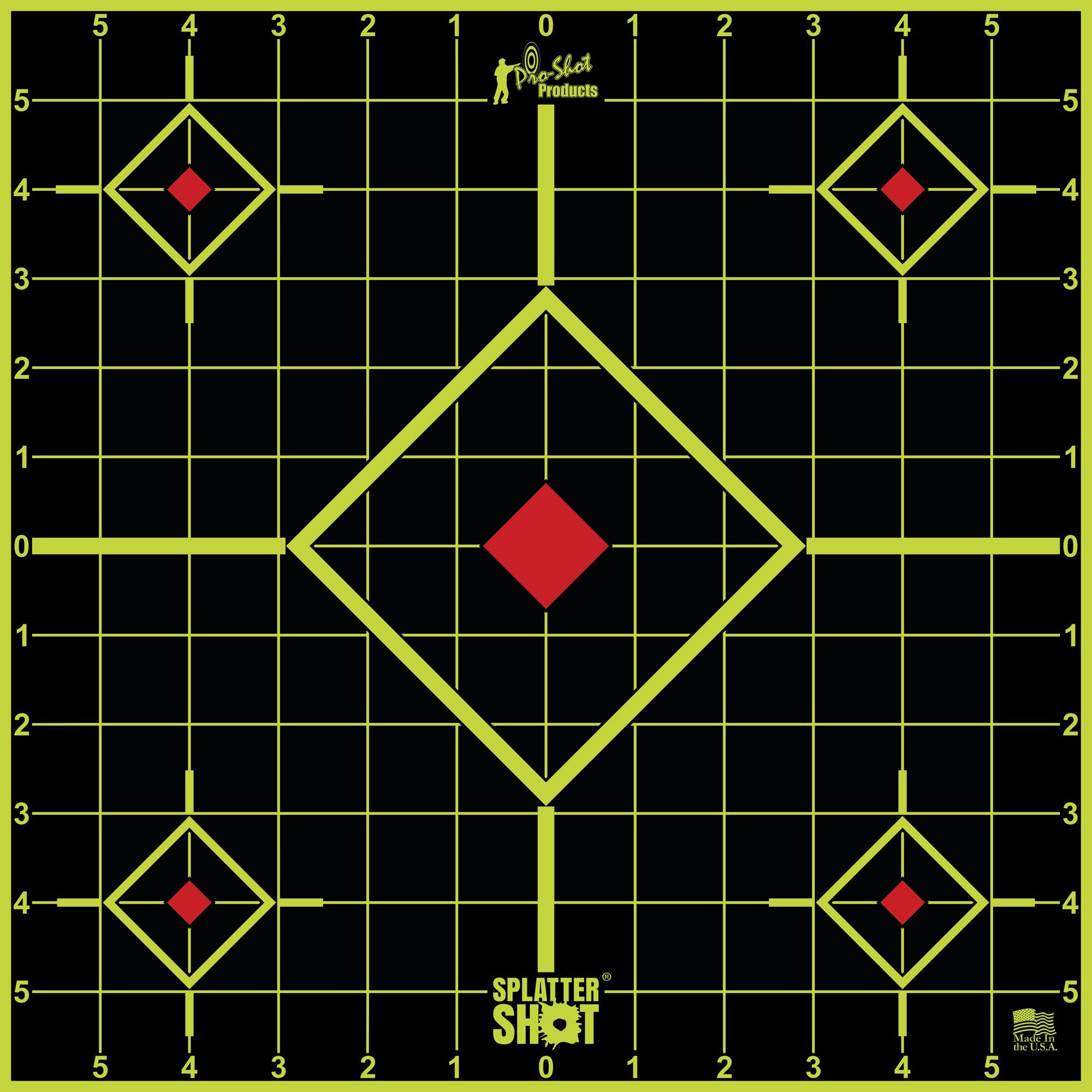 PRO - SHOT TARGET 12 GRN SIGHT - IN 5PK - Get Tight Gear