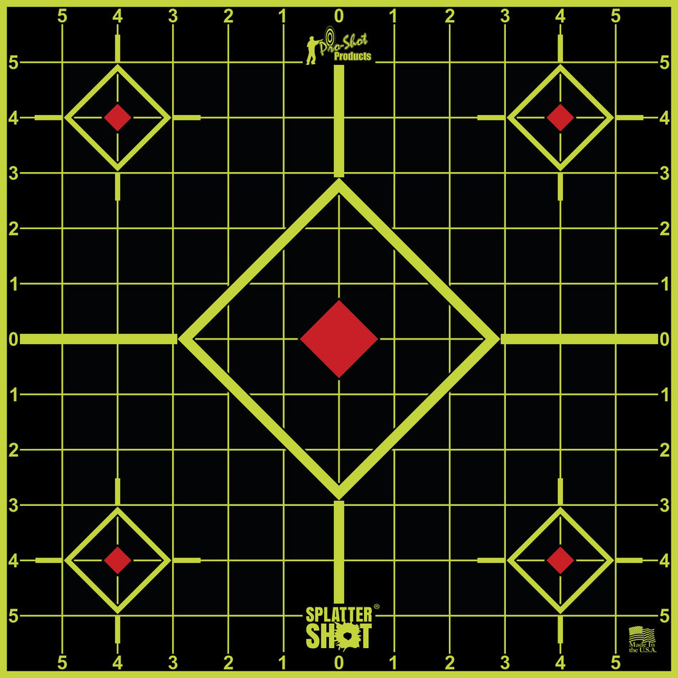 PRO - SHOT TARGET 12 GRN SIGHT - IN 5PK - Get Tight Gear