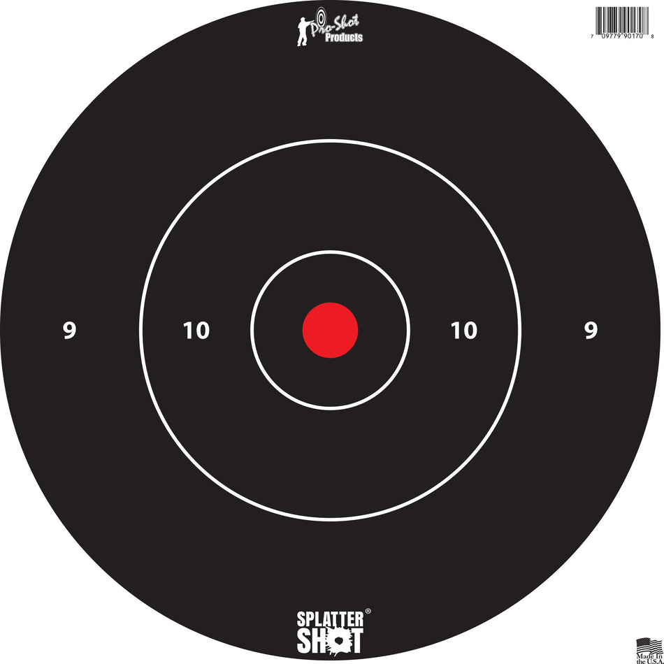 PRO - SHOT TARGET 12 WHT BULLSEYE 5PK - Get Tight Gear