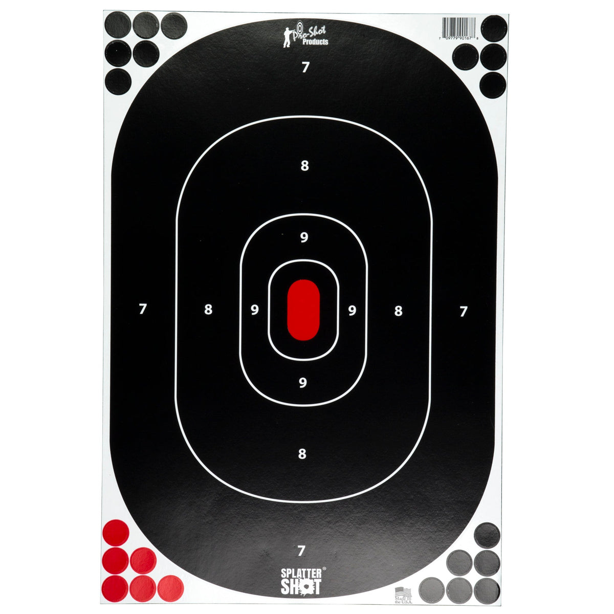 PRO - SHOT TARGET 12X17 SILH P&S 5PK - Get Tight Gear