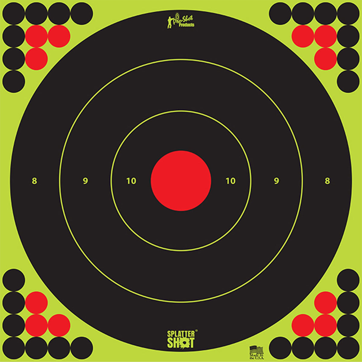 PRO - SHOT TARGET 17 GRN BULLSEYE 5PK - Get Tight Gear