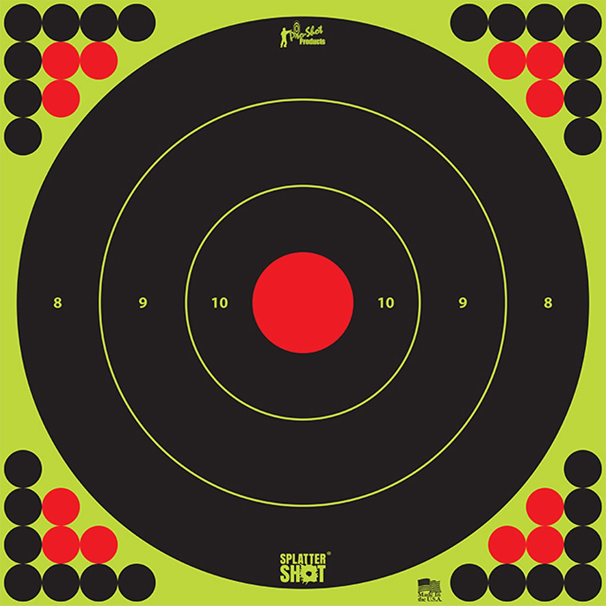 PRO - SHOT TARGET 17 GRN BULLSEYE 5PK - Get Tight Gear