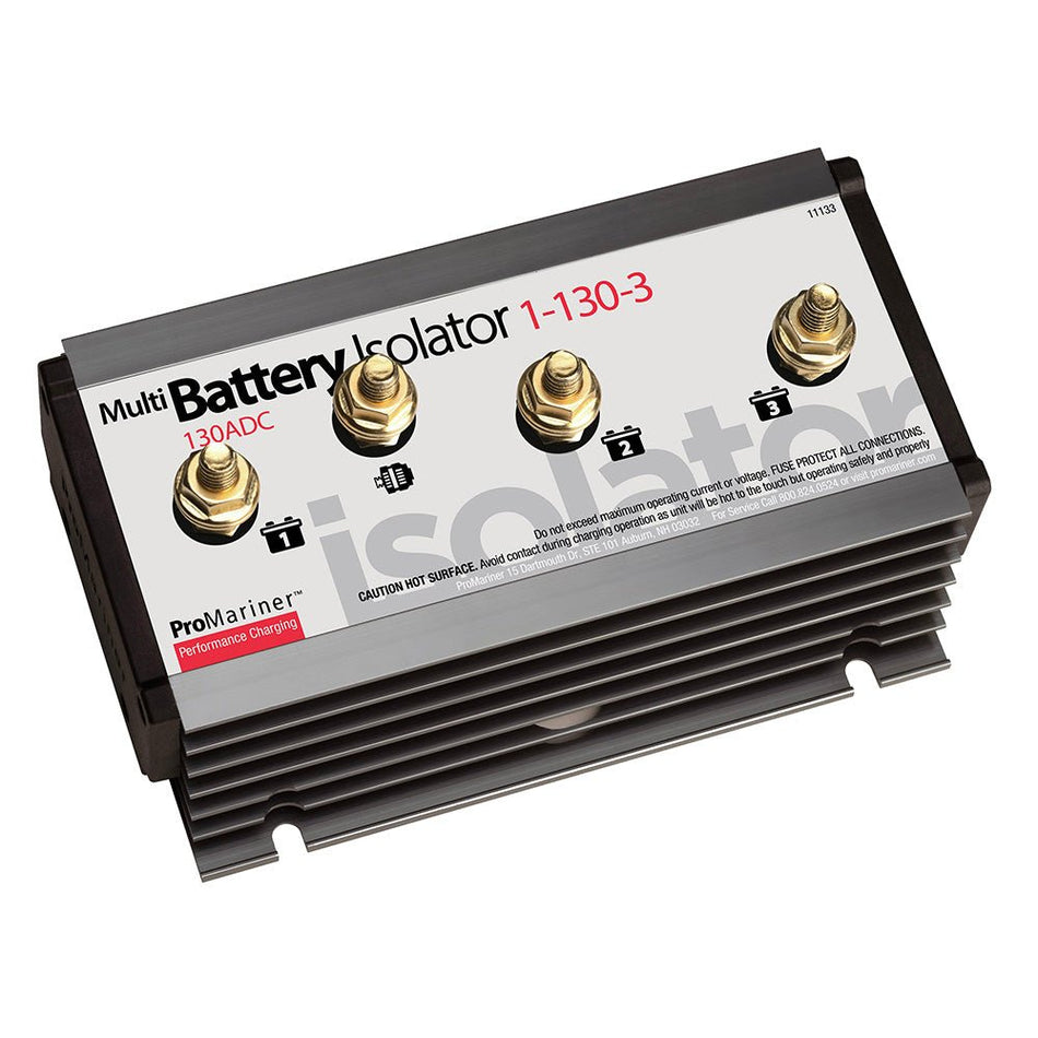ProMariner Battery Isolator - 130 AMP - 1 Alternator - 3 Battery - Get Tight Gear
