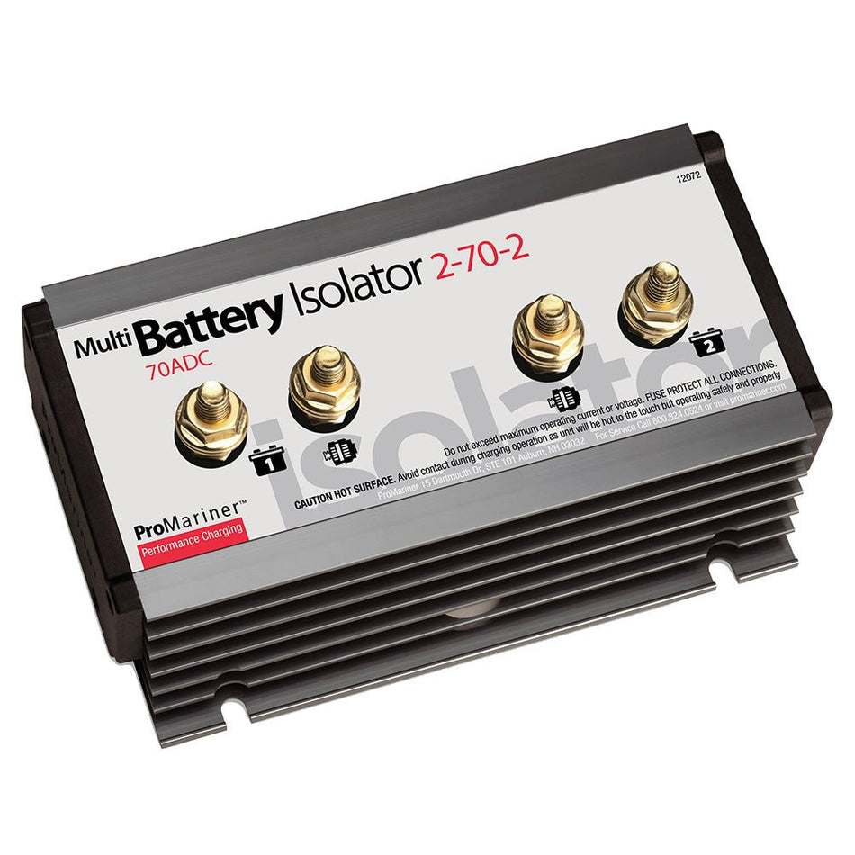 ProMariner Battery Isolator - 2 Alternator - 2 Battery - 70 AMP - Get Tight Gear