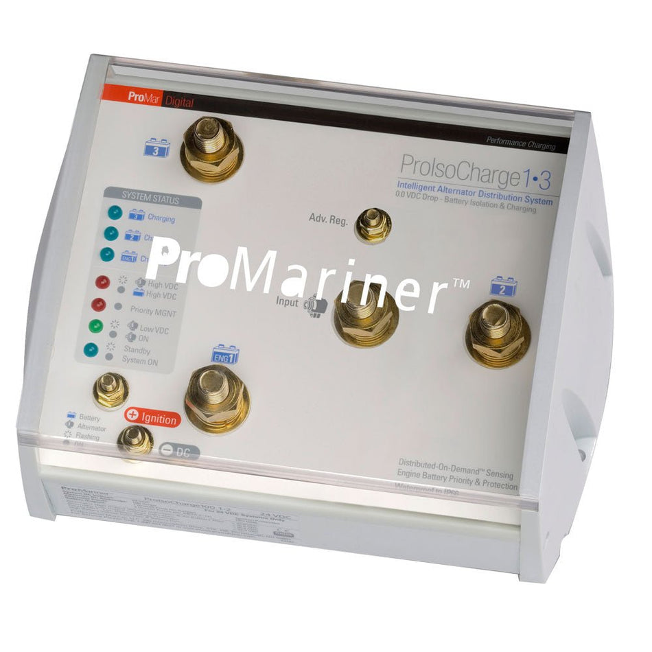 ProMariner ProIsoCharge Battery Isolator 250Amp 1 - Alt 3 - Bat - 12V - Get Tight Gear