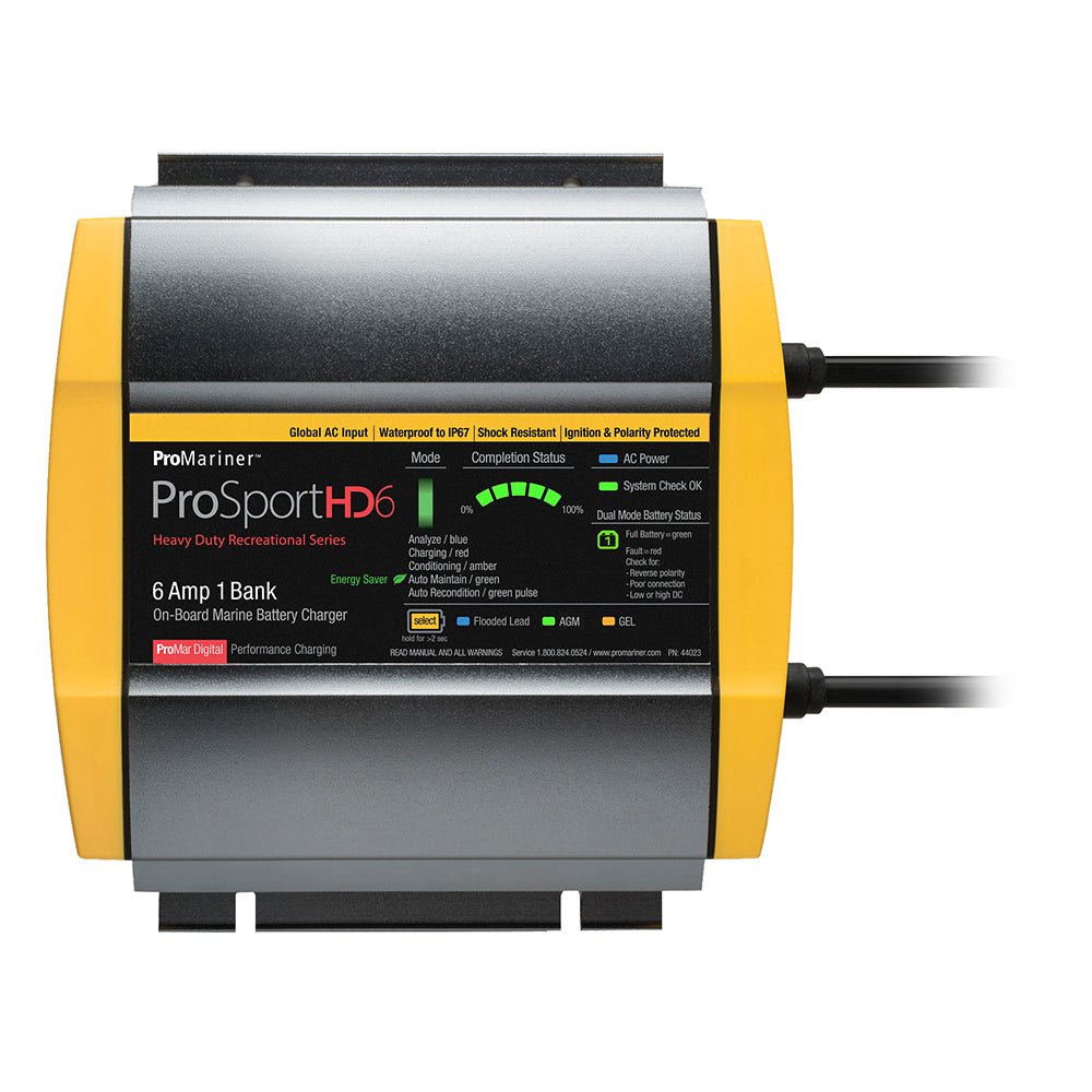 ProMariner ProSportHD 6 Global Gen 4 - 6 Amp - 1 Bank Battery Charger - Get Tight Gear