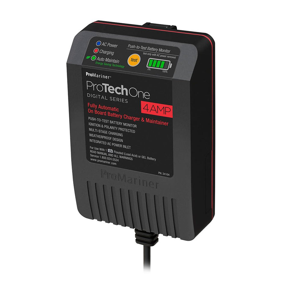 ProMariner ProTechOne - 4 AMP - AC Inlet - Get Tight Gear