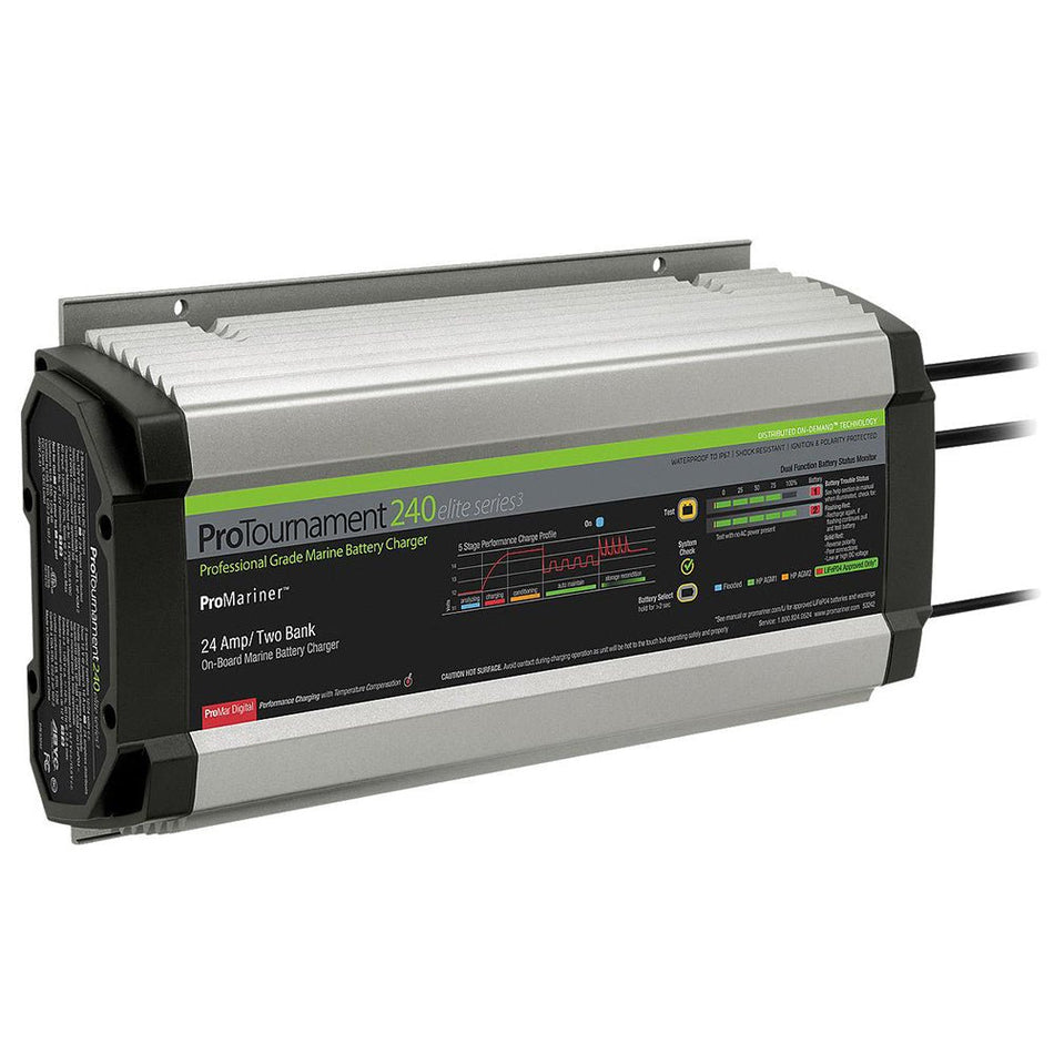 ProMariner ProTournament 240 Elite Series3 2 - Bank On - Board Marine Battery Charger - Get Tight Gear
