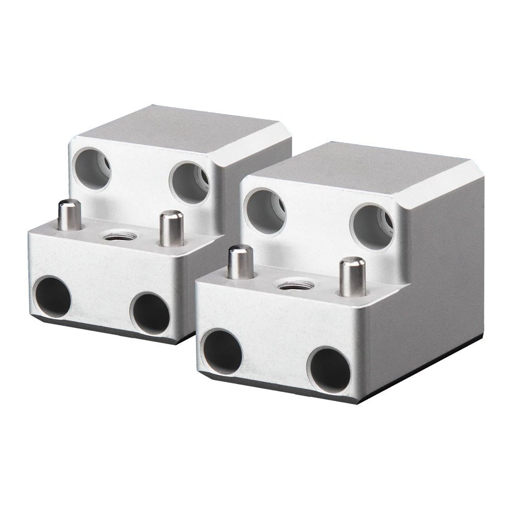 PTM Edge Board Rack Mount - 4 Bolt - Silver - Pair - Get Tight Gear