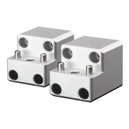 PTM Edge Board Rack Mount - 4 Bolt - Silver - Pair - Get Tight Gear
