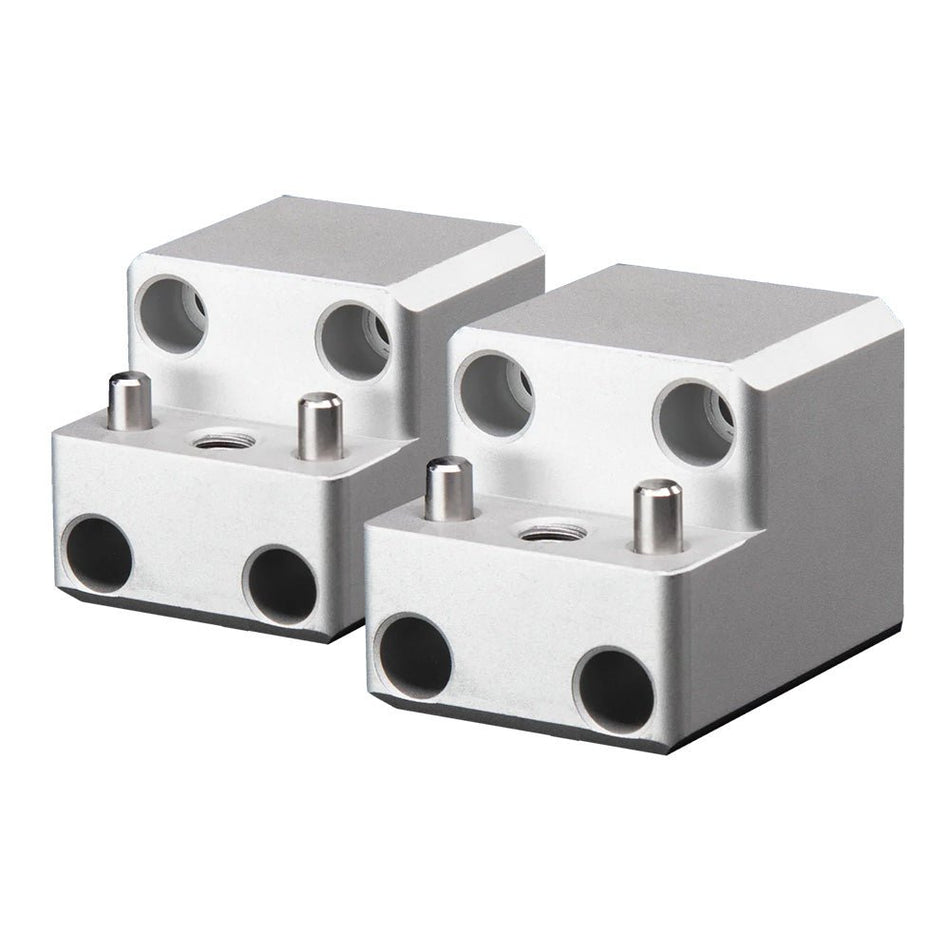PTM Edge Board Rack Mount - 4 Bolt - Silver - Pair - Get Tight Gear
