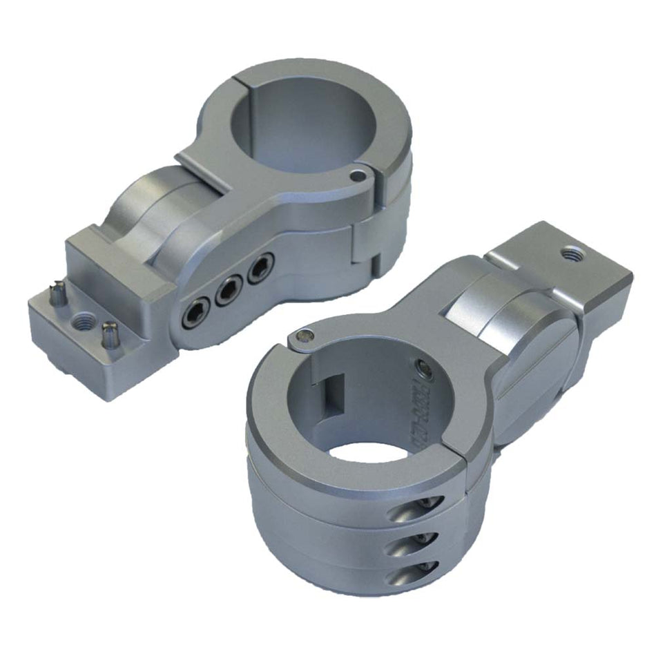 PTM Edge Board Rack Mounts - 2.5" Pipe Clamp - Titanium Grey - Get Tight Gear