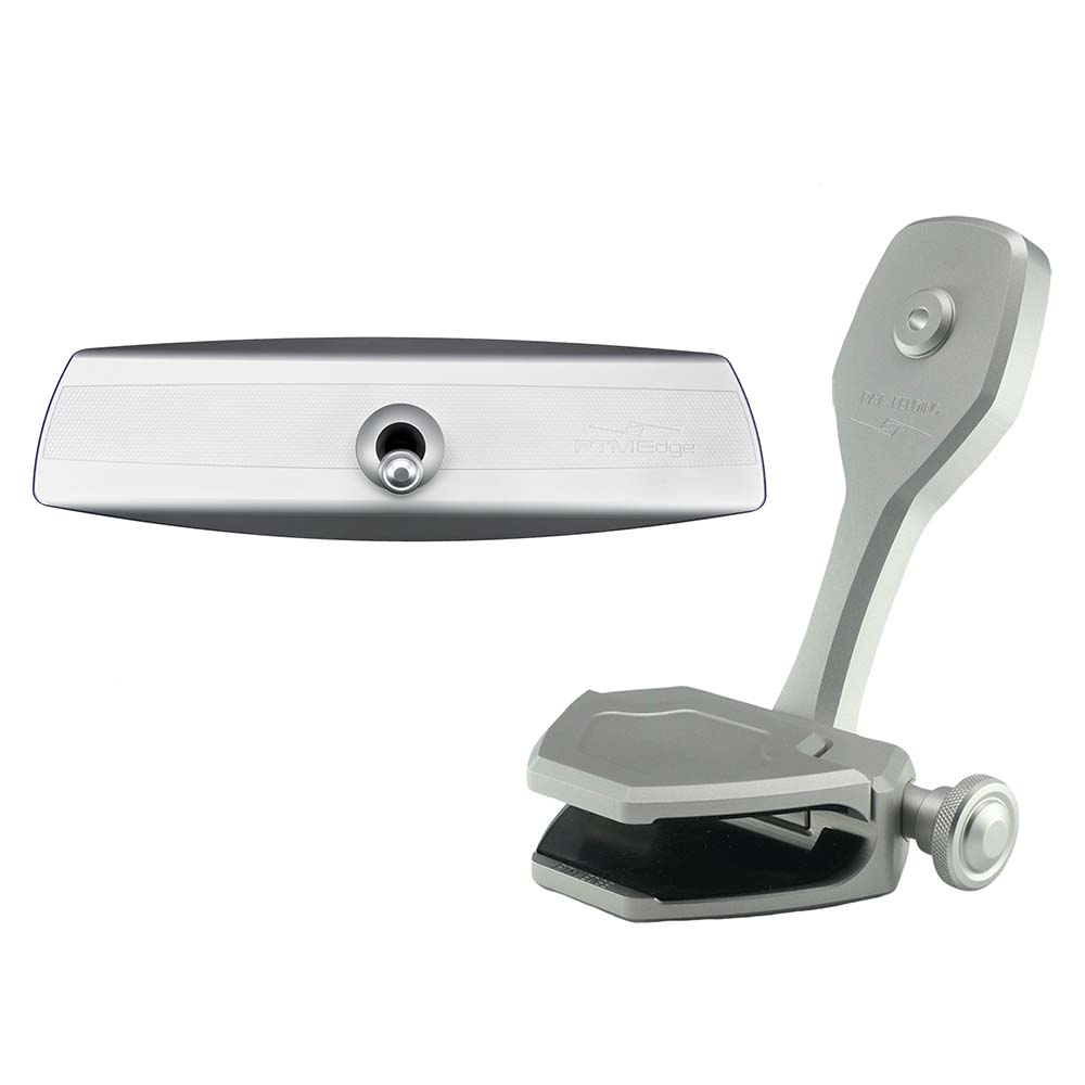 PTM Edge Mirror/Bracket Kit w/VR - 140 Elite Mirror & ZXR - 300 (Silver) - Get Tight Gear