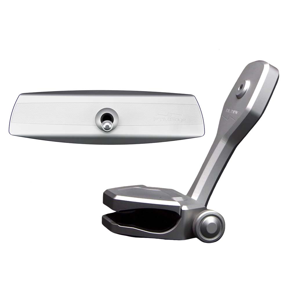 PTM Edge Mirror/Bracket Kit w/VR - 140 Elite Mirror & ZXR - 320 (Silver) - Get Tight Gear