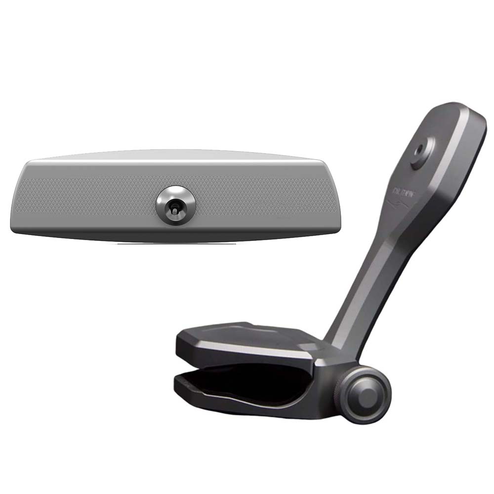 PTM Edge Mirror/Bracket Kit w/VR - 140 Elite Mirror & ZXR - 320 (Titanium Grey) - Get Tight Gear