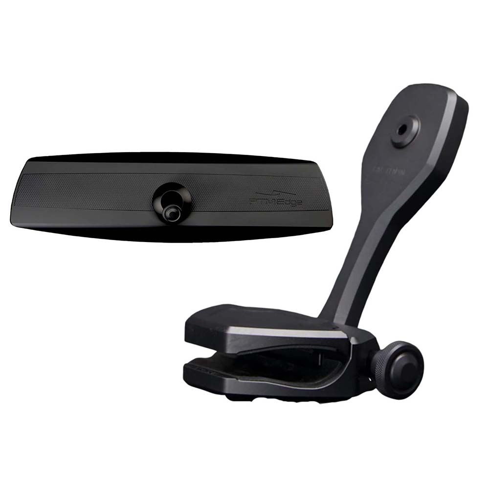PTM Edge Mirror/Bracket Kit w/VR - 140 Elite Mirror & ZXR - 361 (Black) - Get Tight Gear