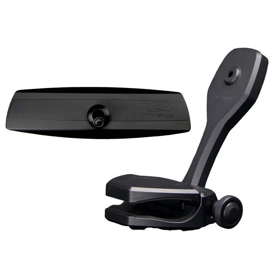 PTM Edge Mirror/Bracket Kit w/VR - 140 Elite Mirror & ZXR - 361 (Black) - Get Tight Gear