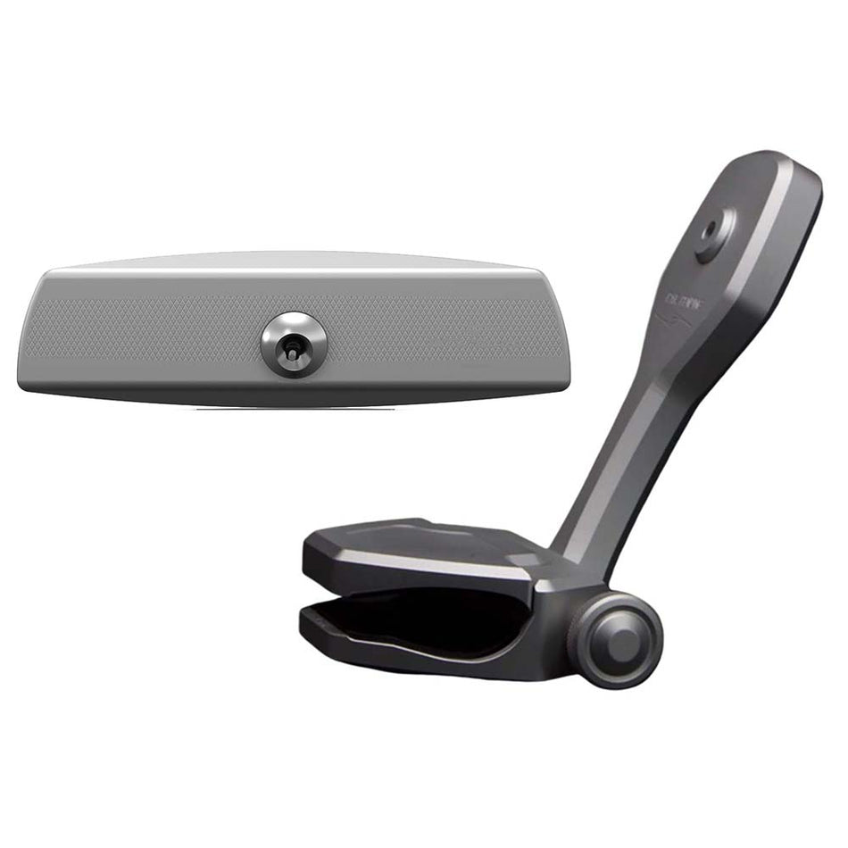 PTM Edge Mirror/Bracket Kit w/VR - 140 Elite Mirror & ZXR - 361 (Titanium Grey) - Get Tight Gear