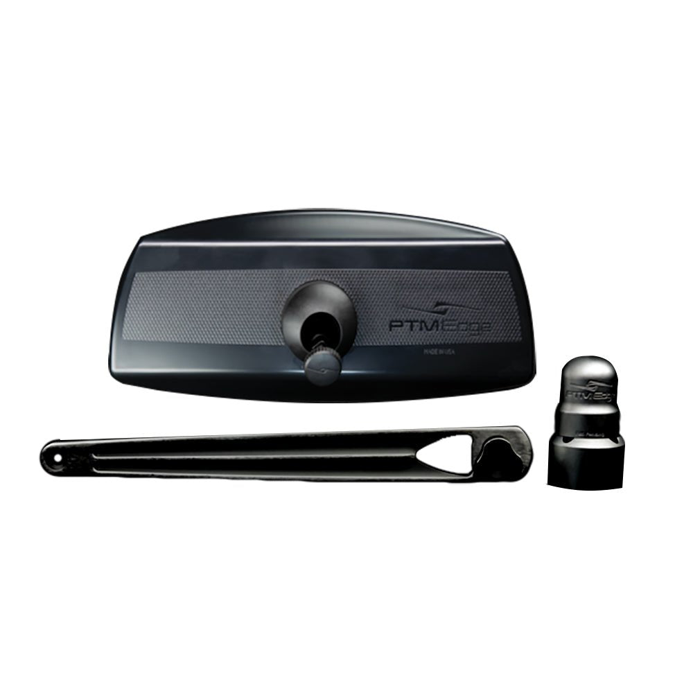 PTM Edge UCX - 17 PRO Pontoon Mirror/Bracket Kit - Black - Get Tight Gear
