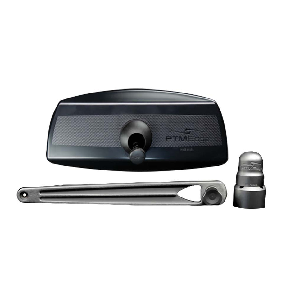 PTM Edge UCX - 17 PRO Pontoon Mirror/Bracket Kit - Titanium Grey - Get Tight Gear