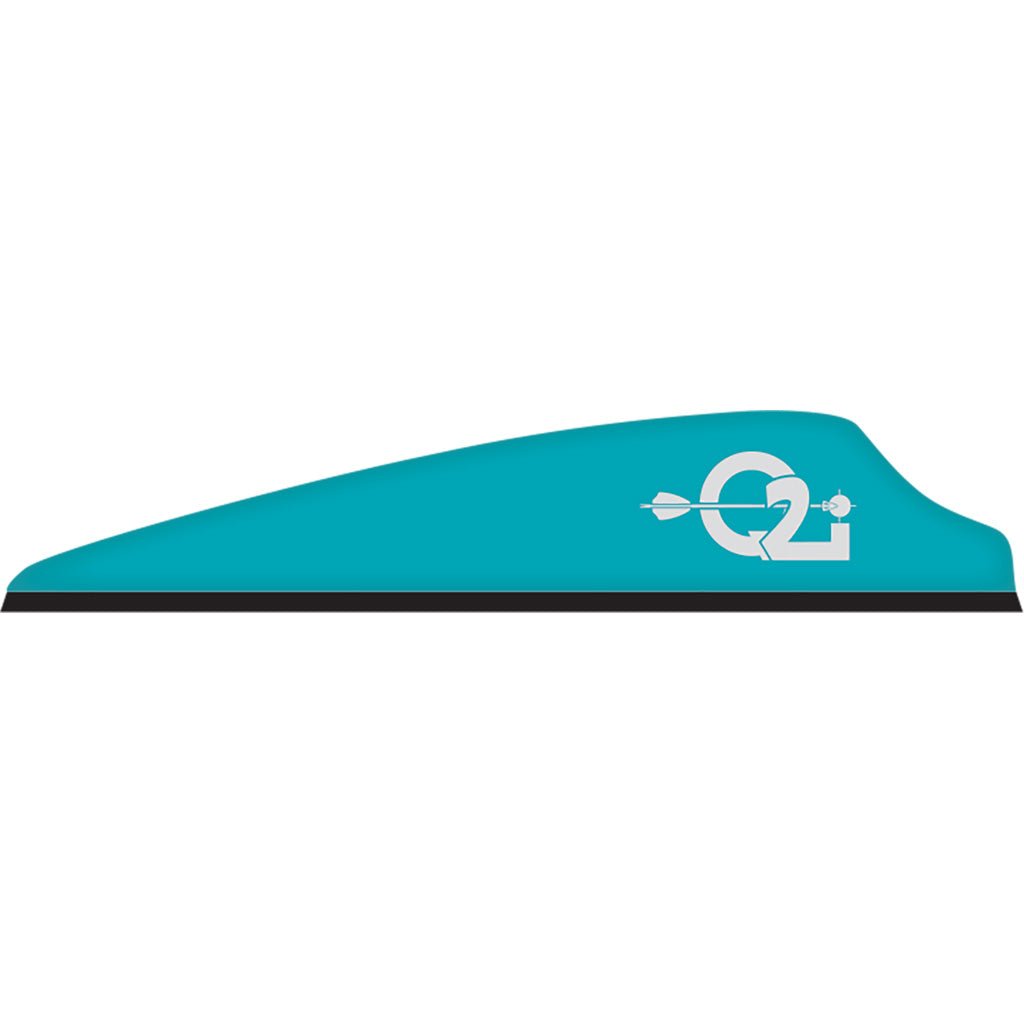 Q2i Fusion X - II Vanes Teal 2.5 in. 100 pk. - Get Tight Gear